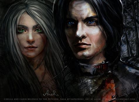 Cirilla and Cahir by JustAnoR | The witcher, The witcher books, Deviantart