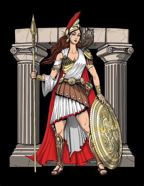 Greek Goddess Athena Digital Art by Nikolay Todorov - Pixels Merch