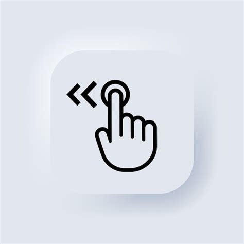 Premium Vector | Hand cursor swipe left icon. Elements for mobile concepts and web apps ...