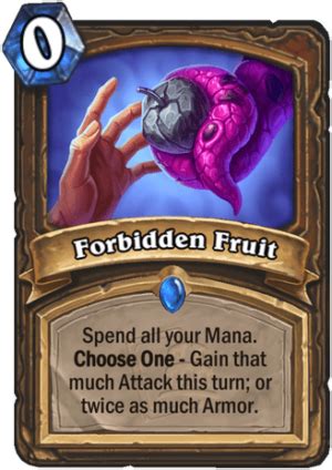 Forbidden Fruit - Hearthstone Top Decks