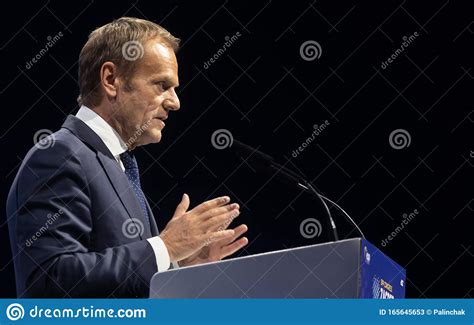 Donald Tusk during EPP Congress in Zagreb Editorial Stock Photo - Image ...