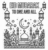Eid Mubarak coloring pages  ColoringLib sketch template