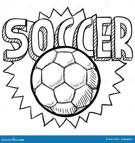 Soccer Sketch Royalty Free Stock Image - Image: 28471346