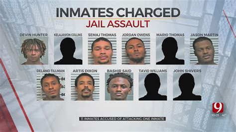 11 Oklahoma County Jail Inmates Accused Of Brutally Assaulting Another ...