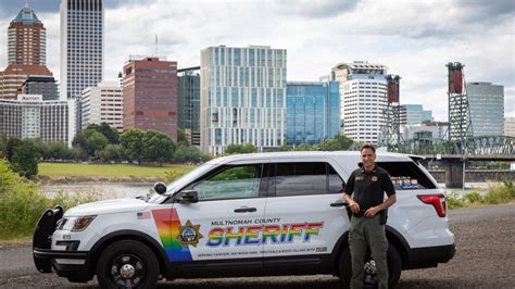 Multnomah County sheriff unveils vehicle celebrating LGBTQI+ pride