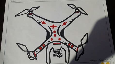 How to draw a drone easy drawing for kids - YouTube