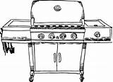 Barbecue Grills Coloring Pages sketch template