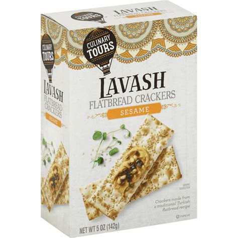 Culinary Tours Lavash, Flatbread Crackers, Sesame | Shop | D'Agostino