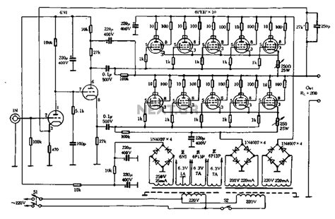 High Power Tube Amp Schematic Diagram