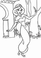 Coloring Pages Of Princess Jasmine sketch template