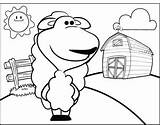 Long Haired Sheep Coloring Page sketch template