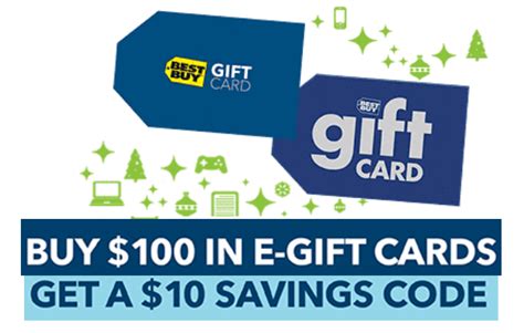 Buy a $100 Best Buy Gift Card Get a $10 Best Buy Savings Code ...