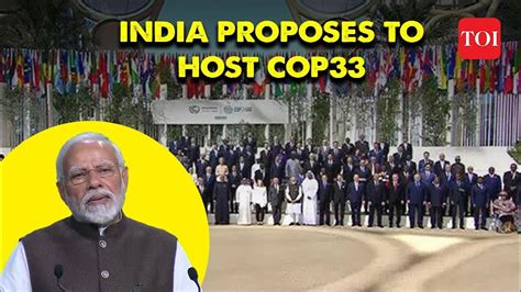 COP28 summit: India to host COP33 in 2028, PM highlights environmental ...