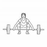 Weight Lifting Coloring Pages For Kids  Download sketch template