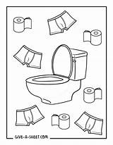 Toilet Training Coloring Pages  Fun Free PDF Printables Give A Sheet sketch template