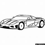 Koenigsegg Coloring sketch template