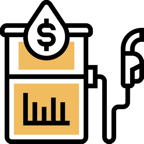 Gas price Meticulous Yellow shadow icon