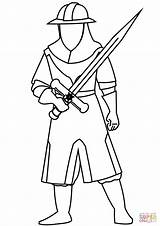 Medieval Knight Coloring Pages For Kids sketch template