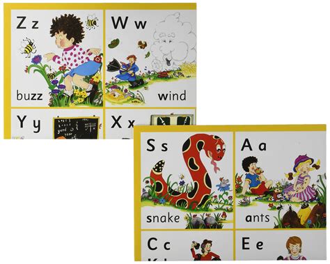 Jolly Phonics Letter sound Wall Charts: In Print Letters (British English edition)- Buy Online ...