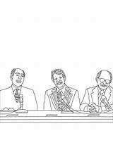 Jimmy Carter Conference Coloring Page  Free Printable Pages sketch template