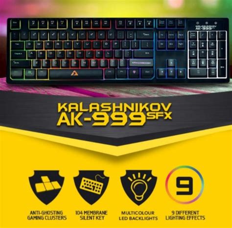 (NEGOTIABLE) Kalashnikov Gaming Keyboard with Textron Gaming Mouse ...