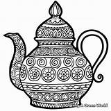 Teapot Coloring Pages  Free & Printable sketch template