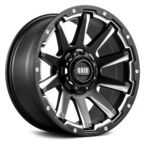 GRID OFF-ROAD® GD5 Wheels - Matte Black with Milled Accents Rims