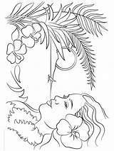Hawaii Beach Coloring Pages sketch template