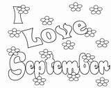 September Coloring Pages  Best For Kids sketch template