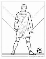 Ronaldo Coloring Page Free PDF Printables  Home sketch template
