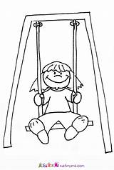 Playground Swings Coloring Pages Sketch Page sketch template