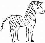 Zebra Coloring Pages For Kids At GetColoringscom  Free Printable sketch template