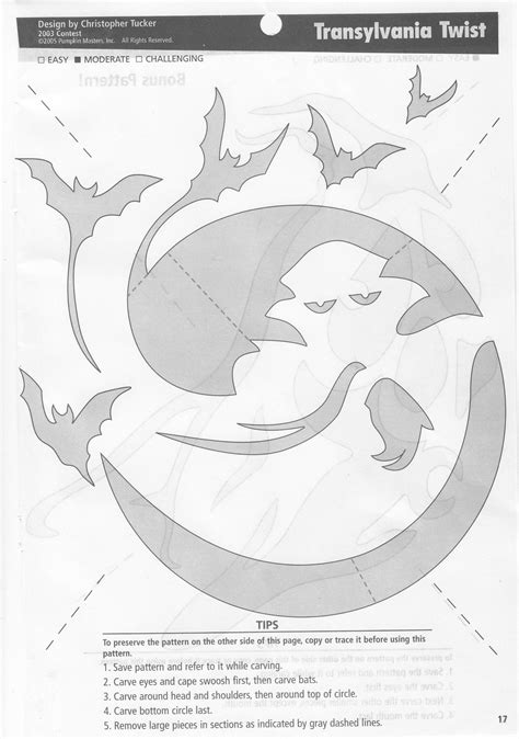 Vampire (Pumpkin Stencil - Pumpkin Pattern - Pumpkin Template - Jack-o ...