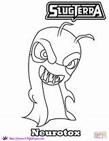Halloween Neurotox Slug coloring Page  Free Printable Coloring Pages sketch template
