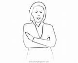 Businesswoman Coloring Page For Kids  Free Women Printable sketch template