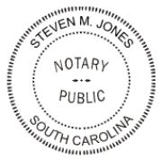 Notary Public Rubber Stamp