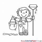 Painter Coloring Pages sketch template