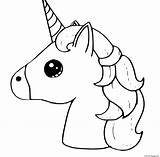 Cute Unicorn Emoji Kawaii Coloring Page Printable sketch template