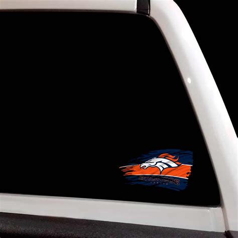 Denver Broncos Tattered Flag Decal Set