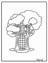 Treehouse Coloring Pages Free PDF Printables  Simply Love sketch template