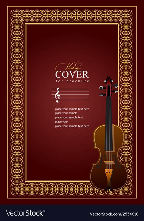 Al 0507 cover violin Royalty Free Vector Image