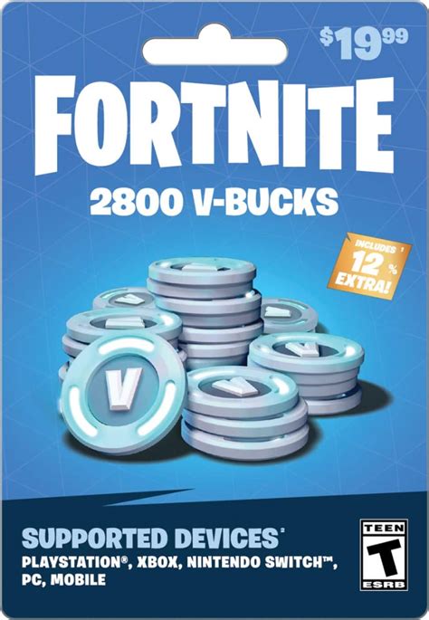 $10 Fortnite In-Game Currency Card GEARBOX FORTNITE V-BUCKS, 50% OFF