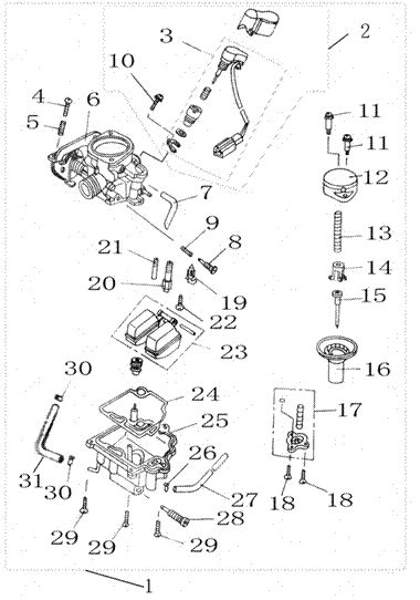 GY6 50cc Engine PARTS Breakdown