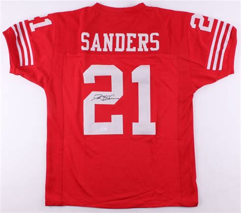 Deion Sanders Signed 49ers Jersey (JSA COA)