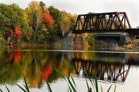 Railroad bridge, Waterville Maine | Scenic bridges, Maine travel, Great vacation spots