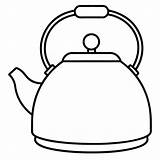 Tea kettle Outline coloring book Page Line Art Drawing  Premium AI sketch template