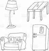 Coloring Pages For Furniture sketch template