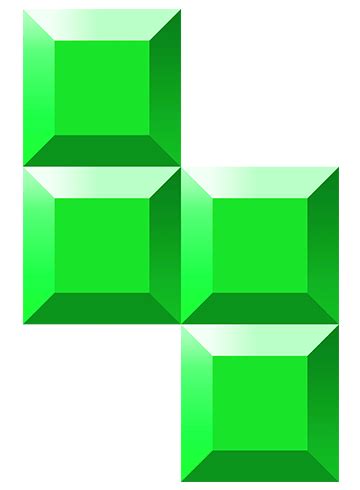 Tetris Blocks Green transparent PNG - StickPNG