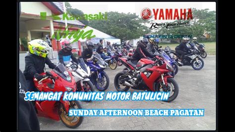 Semagat Komunitas Motor Batulicin Sunday Afternoon Beach Pagatan - YouTube