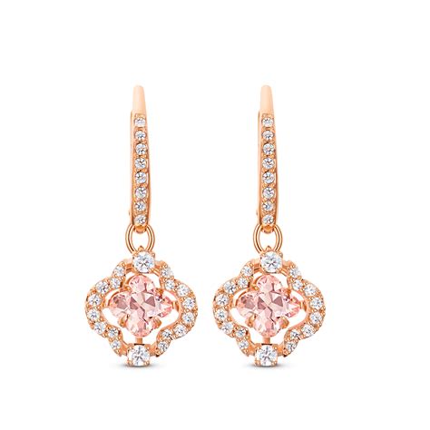Buy Swarovski Swarovski Sparkling Dance Clover Pierced Earrings, Pink, Rose-gold tone plated in ...